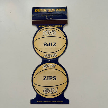 University of Akron Zips Basketball 1979-80 Schedule Matchbook Cover MM6-6