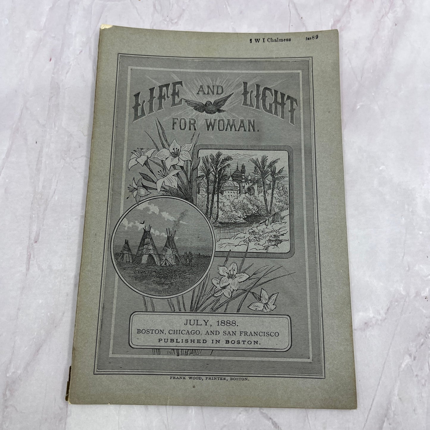 A Village School in Turkey S.A. Wheeler 1889 July Life & Light for Women TH2-BO1