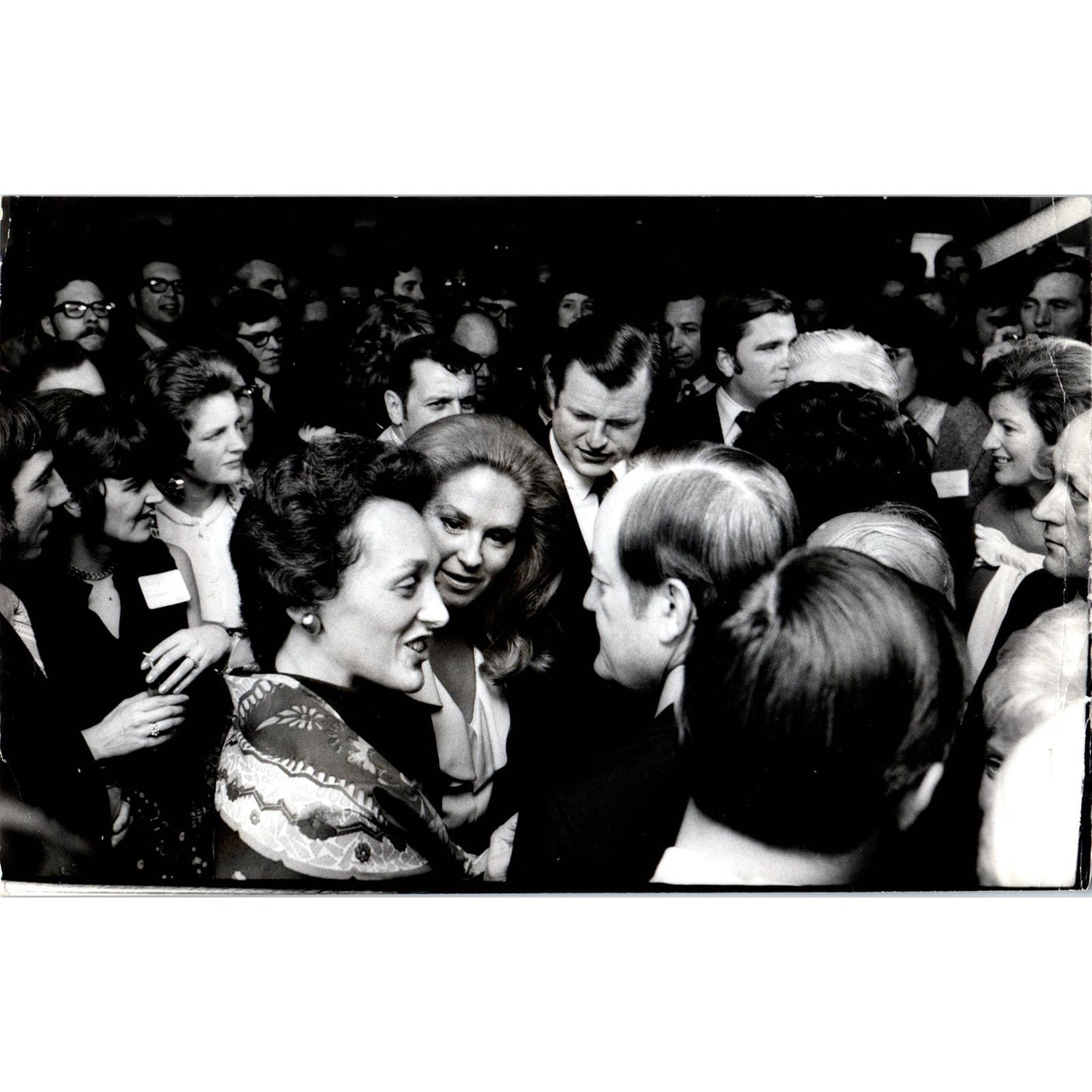 Senator Edward Kennedy Minnesota Visit 1971 7x11 Original Press Photo D1-P