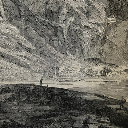 Harpers Ferry Col. Miles, Indian Massacre Original 1863 Civil War Engraving C43