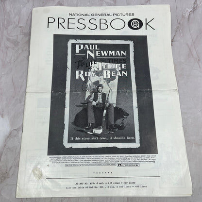 Paul Newman The Life and Times of Judge Roy Bean Pressbook TA9-E1