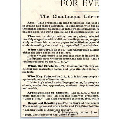 A Tonic - Horsford's Acid Phosphate Rumford Chemical Works c1890 Ad AE8-CH7