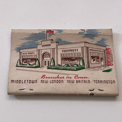 Grinold Auto Parts Inc Hartford CT Vintage Matchbook Cover TB6-MB1-6