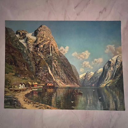 The Fjord by Karl Kaufmann 12x16" Art Print FL1