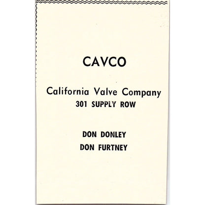 Cavco California Valve Co Don Donley Don Furtney, Canada Dry Taft 1965 Ad AF8-M6
