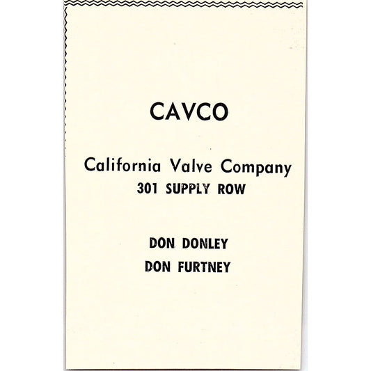 Cavco California Valve Co Don Donley Don Furtney, Canada Dry Taft 1965 Ad AF8-M6