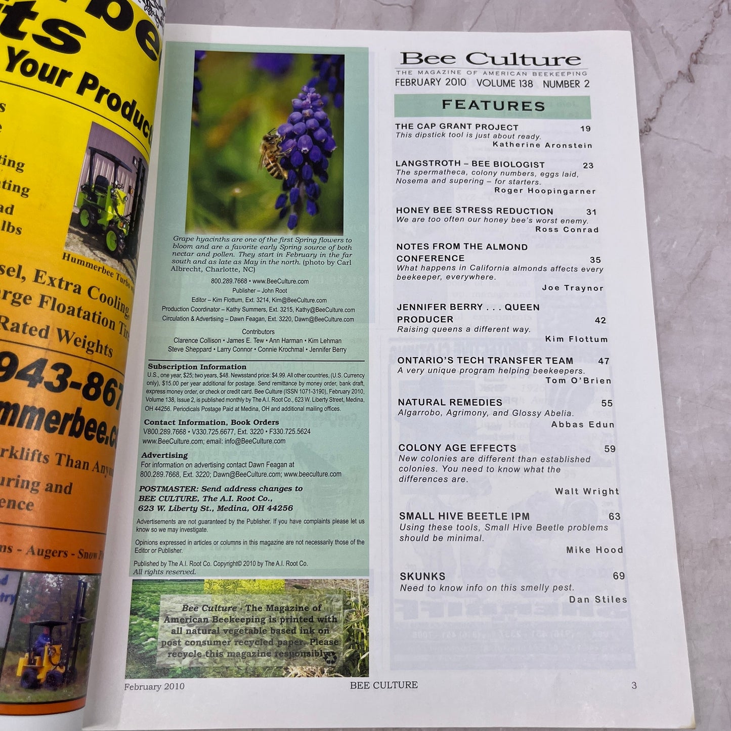 2010 Feb - Bee Culture Magazine - Bees Beekeeping Honey M32