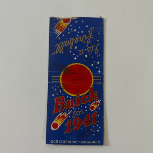 Buick for 1941 - It's a Fireball c1940 Matchbook Cover TE2-MKO-4