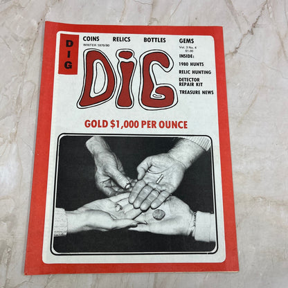 1979 Winter - DIG Eastern Treasure Hunters Magazine - Coins Bottles Gems M18