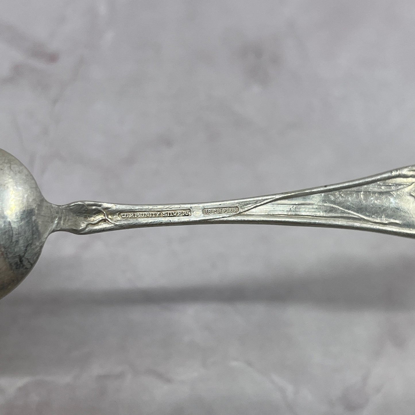 Community Plate Fleur De Luce 1904 Youth Baby Spoon 4.5" Silverplate TC5-OS-17