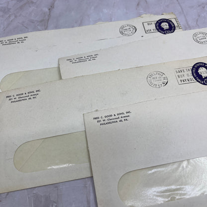 1950s Lot of Fred C. Good & Sons Inc Philadelphia PA Envelopes TI5-E-16