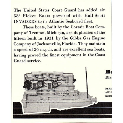 Marblehead and Gloucester - Houston-Kemper Boat Co Cincinnati 1932 Ad AG2-H3