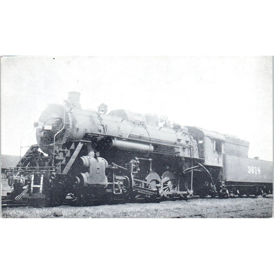 Illinois Central Locomotive 3618 2-10-0 Wheeler Vintage Postcard PC17