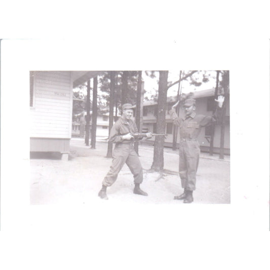 US Army Soldiers Playing Stickup Postwar Germany c1954 Army Photo AF1-AP4
