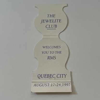 1997 Atlanta Falcons Jewelite Club Quebec City Vintage Matchbook Cover MM5-7