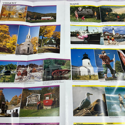 1982 Picture Taking In New England Travel Guide & Fold Out Map TH2-MP1