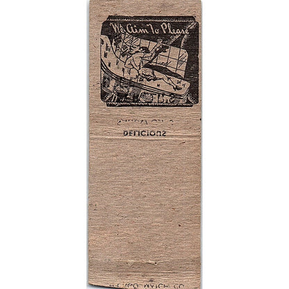 Farmers Home Tavern Frankie's Bar Abbotsford WI Vintage Matchbook Cover SF3-Y6