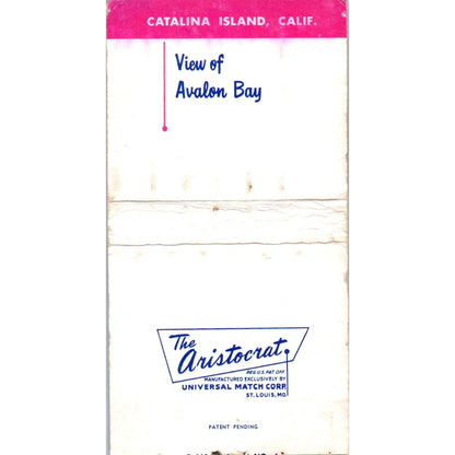 Union Pacific Railroad Avalon Bay Catalina Island CA Vintage Matchbook SF4-Y7