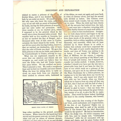 Christopher Columbus as a Boy Giulio Monteverde Vintage Print 6.5x8 V4