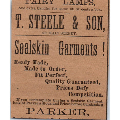 James Ahern Gas Fixtures 1886 Hartford CT Victorian Ad AB8-HT1