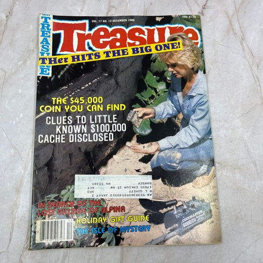 1986 Dec - Treasure Magazine - Treasure Hunting Metal Detecting Gold Coins M10
