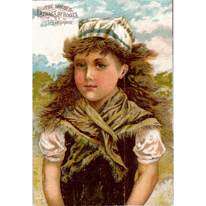 Shaker Extract of Roots A.J. White New York City c1880 Victorian Trade Card AE5