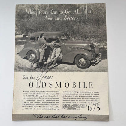 1935 Oldsmobile Six - The Car That Has Everything GM 1935 Ad V1-5
