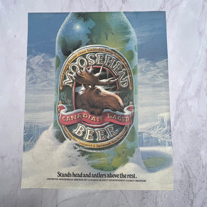 Moosehead Canadian Lager Beer 1984 Ad V14-7