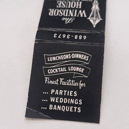 The Windsor House on the Green Windsor CT Vintage Matchbook Cover TB8-MB2-2