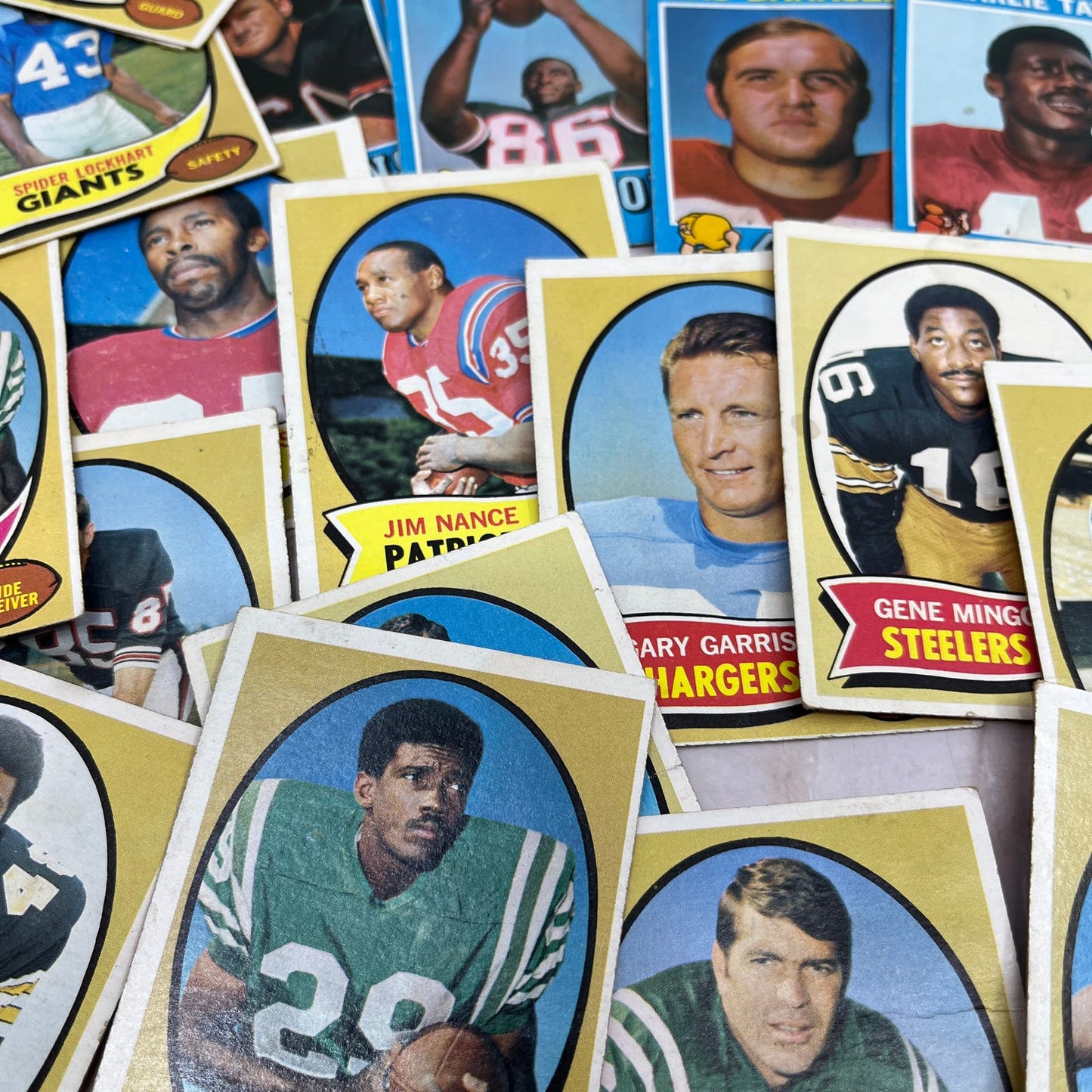 c1970 Collection of Assorted NFL Football Cards TF5