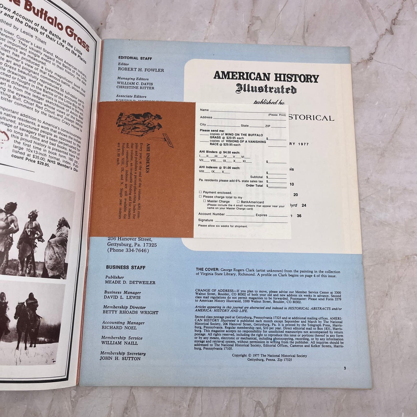 1977 Feb - American History Illustrated Magazine - George Rogers Clark M21