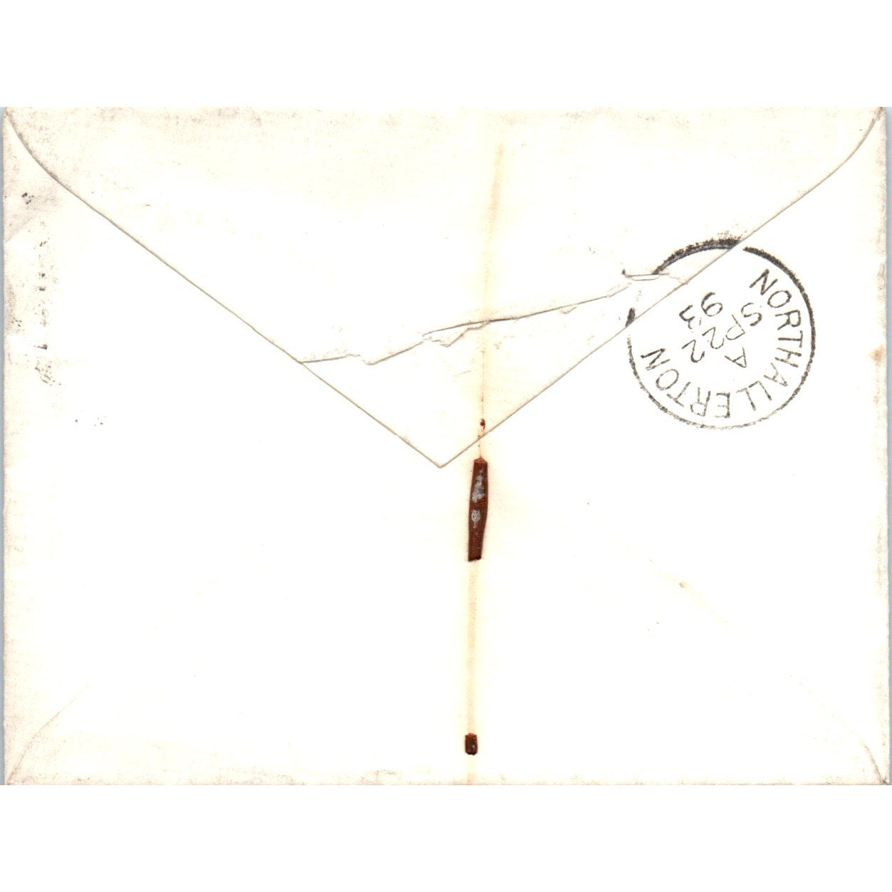 1893 Postal Cover York 930 Cancellation to Northallerton William Watts P4-7