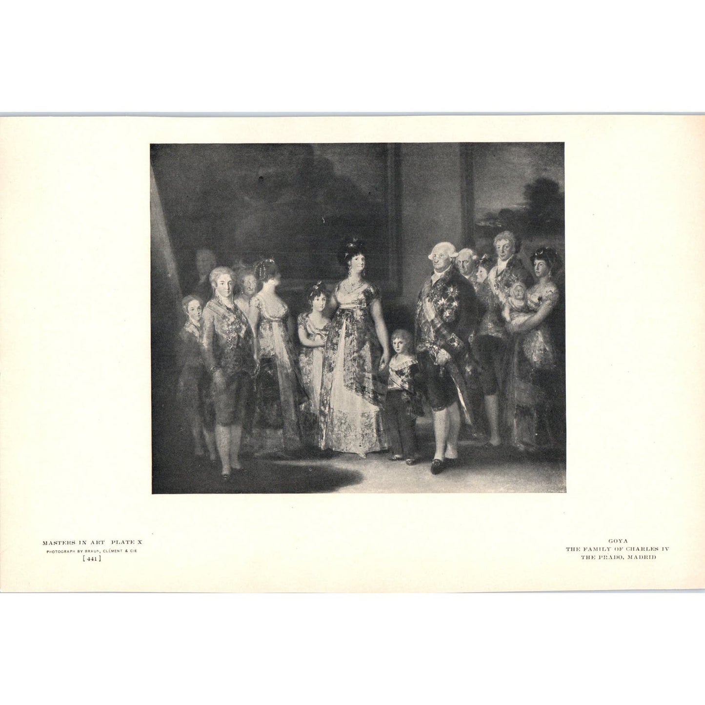 The Family of Charles IV - Goya c1905 Art Print D12