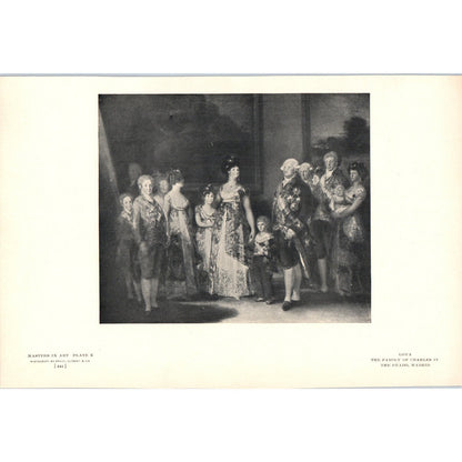The Family of Charles IV - Goya c1905 Art Print D12