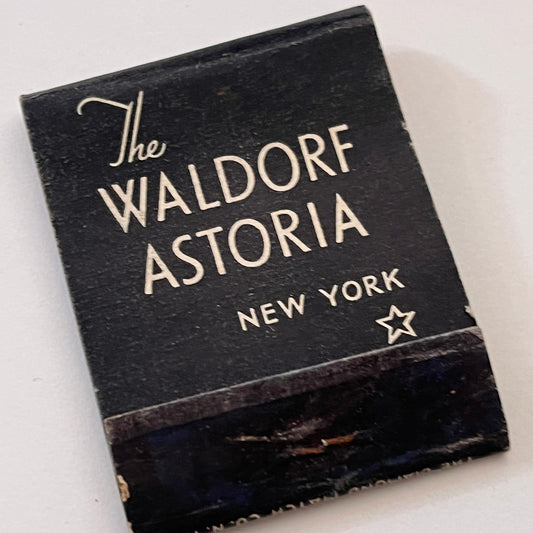 The Waldorf Astoria New York Vintage Matchbook Cover TB8-MB3-2