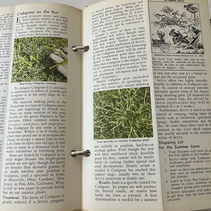 1950-1958 Scotts Lawn Care Book - O. M. Scott & Sons Marysville Ohio TK3