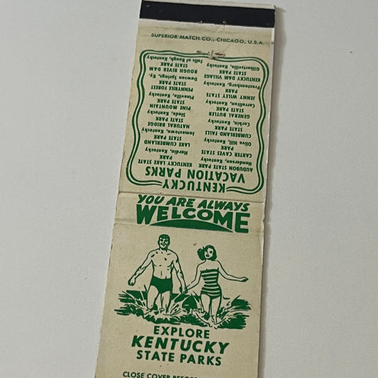 Explore Kentucky State Parks Vintage Matchbook Cover MB59-4