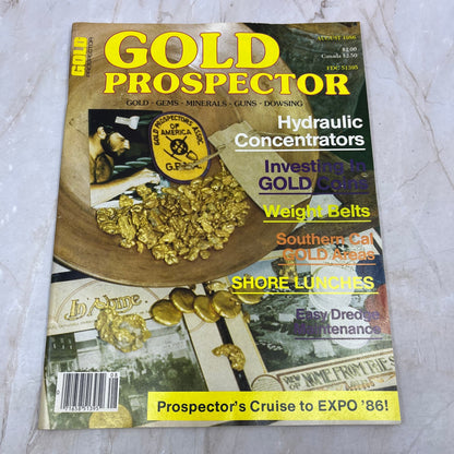 1986 Aug - Gold Prospector Magazine - Treasure Hunting Prospecting Gold M11