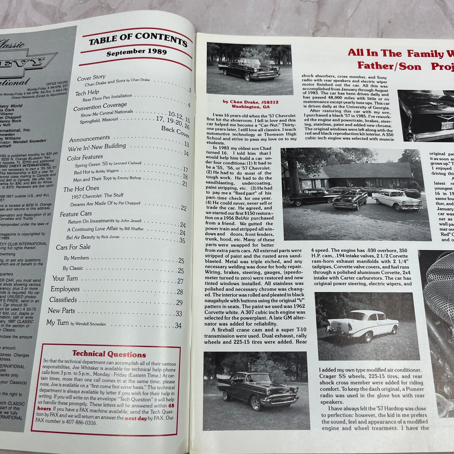 Rear Floor Pan Installation - '55, '56, '57 Classic Chevy World - Sep 1989 M31