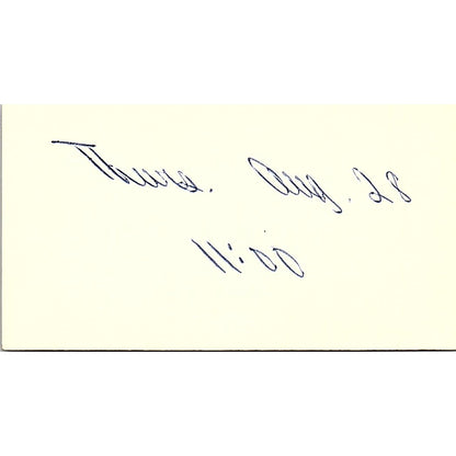 George P Quirk James V Johnson Dentistry Houston Vintage Business Card SE3-B15