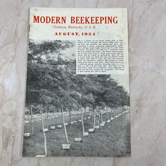 1954 Aug Modern Beekeeping Magazine Clarkson KY Walter T. Kelley TD5