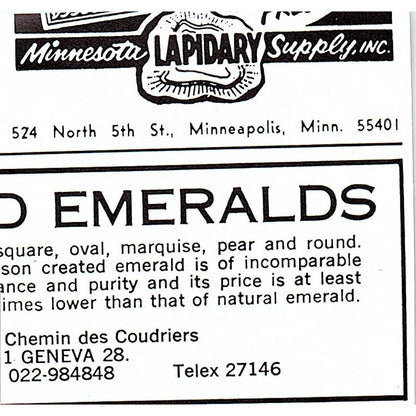 The Gem Guild Mill Valley CA 1972 Ad AF8-M1