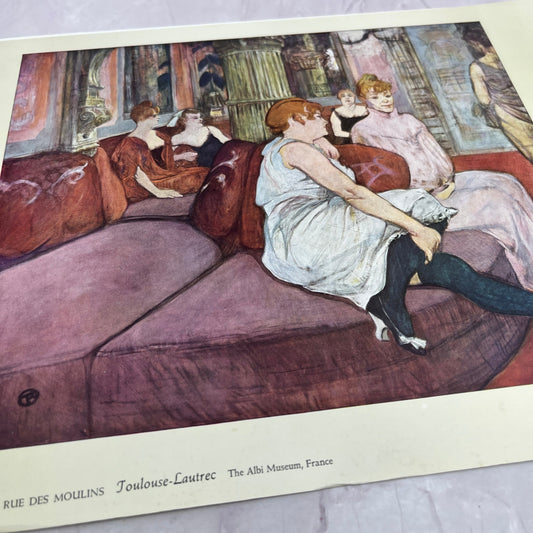 Salon in the Rue Des Moulins Toulouse-Lautrec 9.5x12.5" Art Print V20