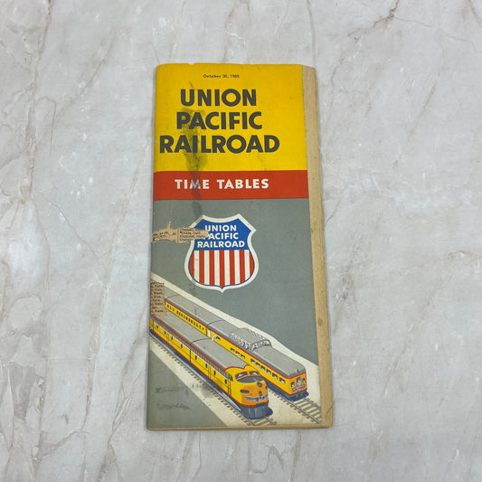 1955 October Union Pacific Railroad Timetables TJ4-P1