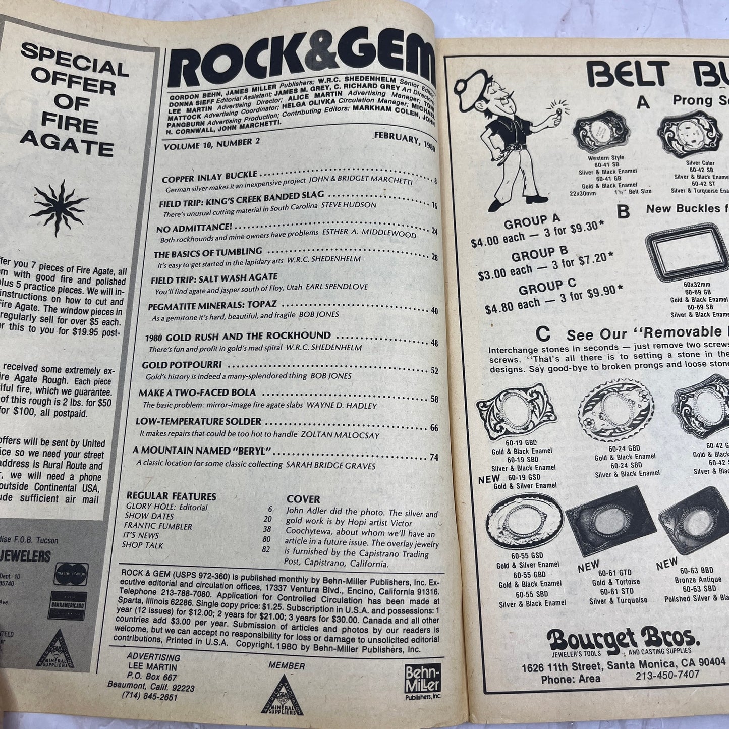 Rockhound Field Trips Topaz - Rock & Gem Magazine - Feb 1980 M24