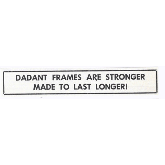 Dadant Frames Bee Supplies Hamilton IL 1964 Magazine Ad AB6-LB