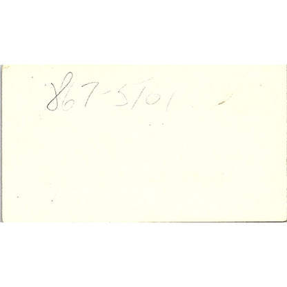 Howard Hughes Jim Weaver Moon Datsun Lakewood CA Vintage Business Card SD9-B9