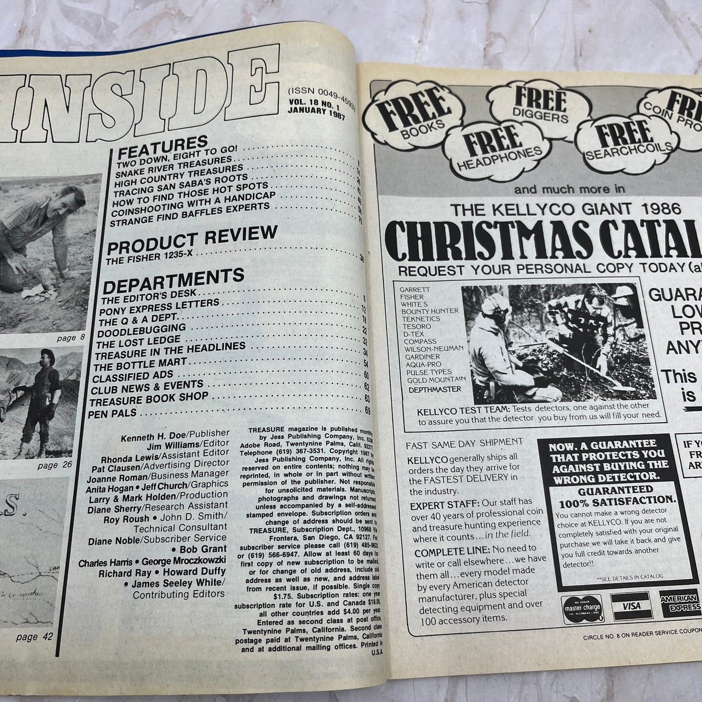 1987 Jan - Treasure Magazine - Treasure Hunting Prospecting Metal Detecting M11