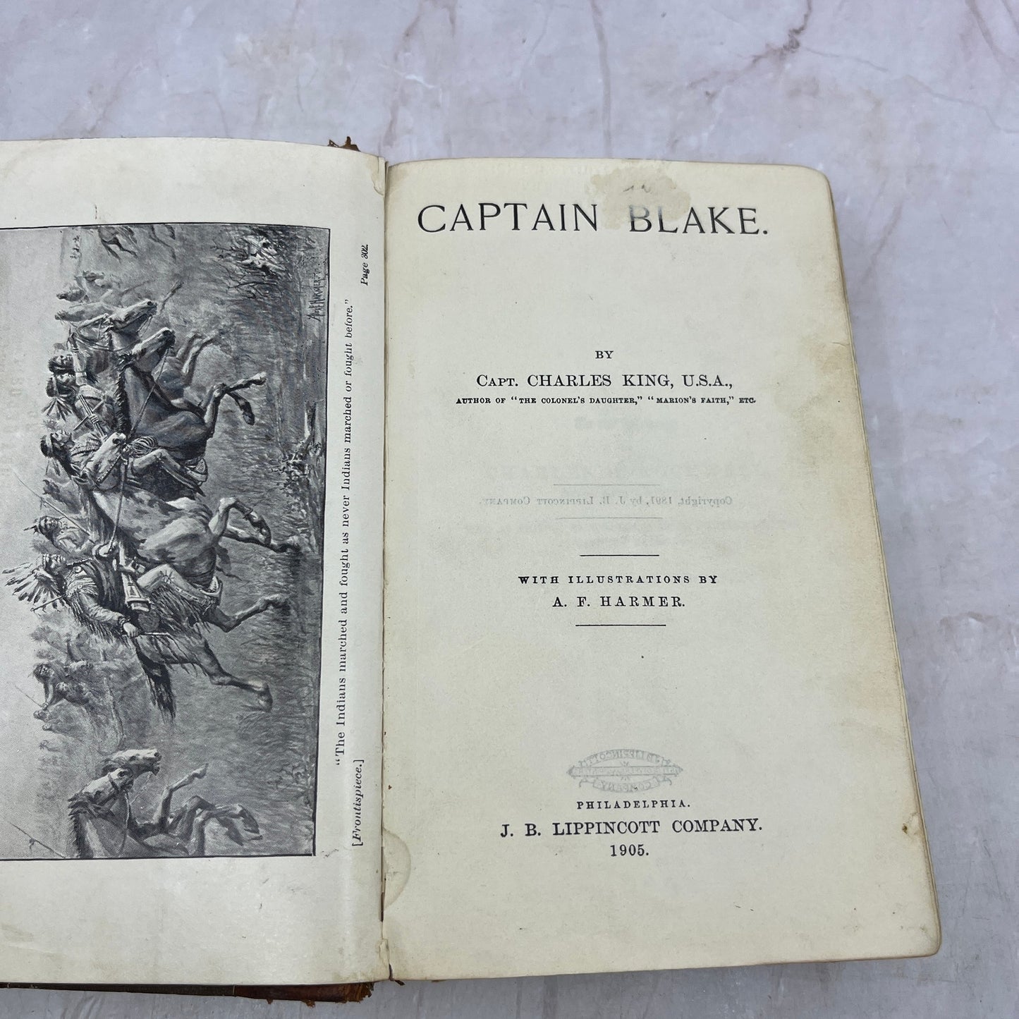 1905 Captain Blake by Capt. Charles King Hardcover TA9-B4