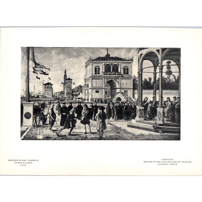 Return of the Ambassadors to England - Carpaccio c1905 Art Print D12